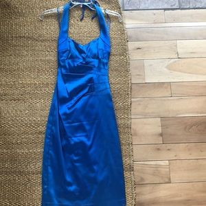 Cache midi halter dress